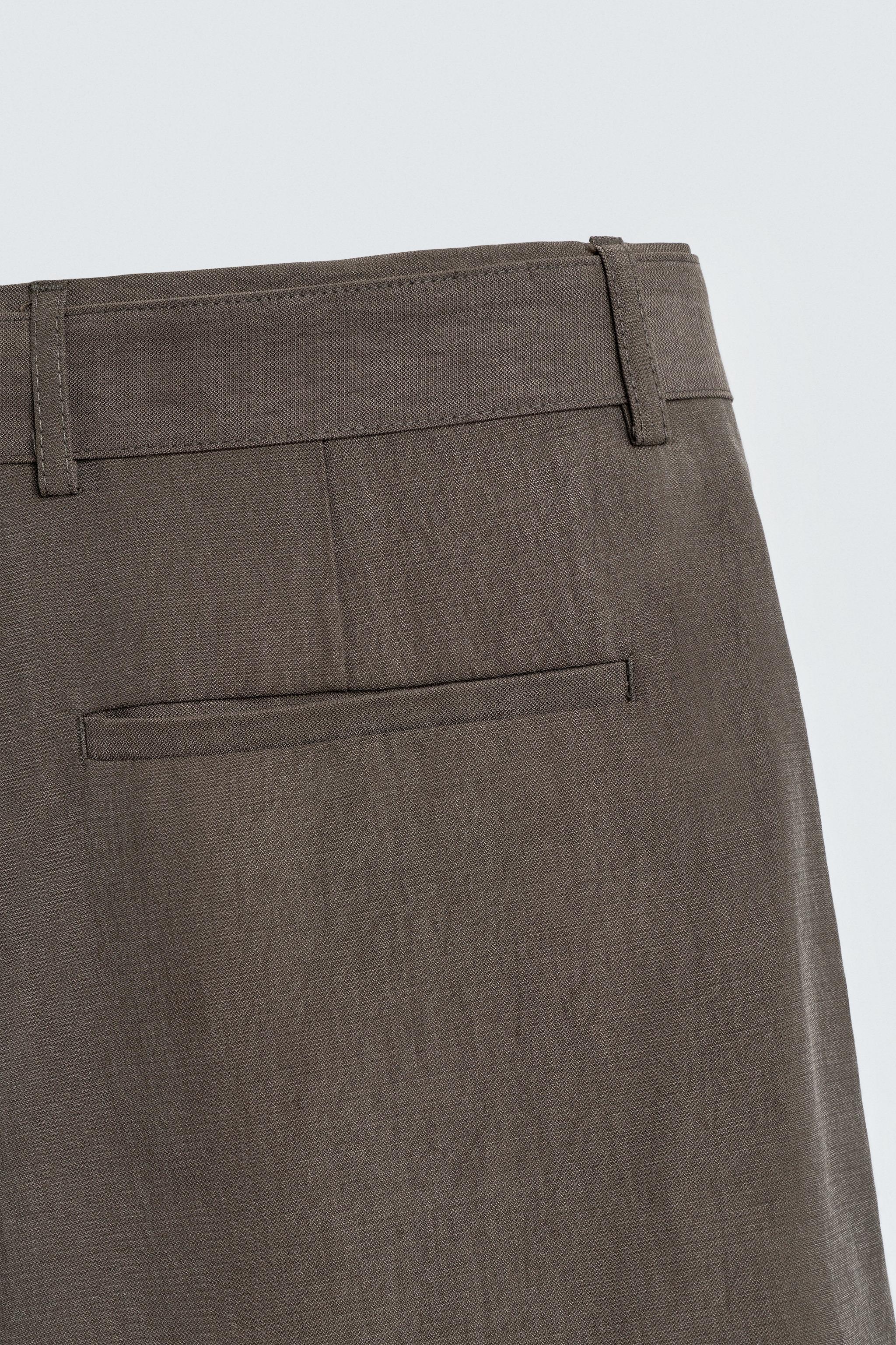 FLOWY BELTED PANTS